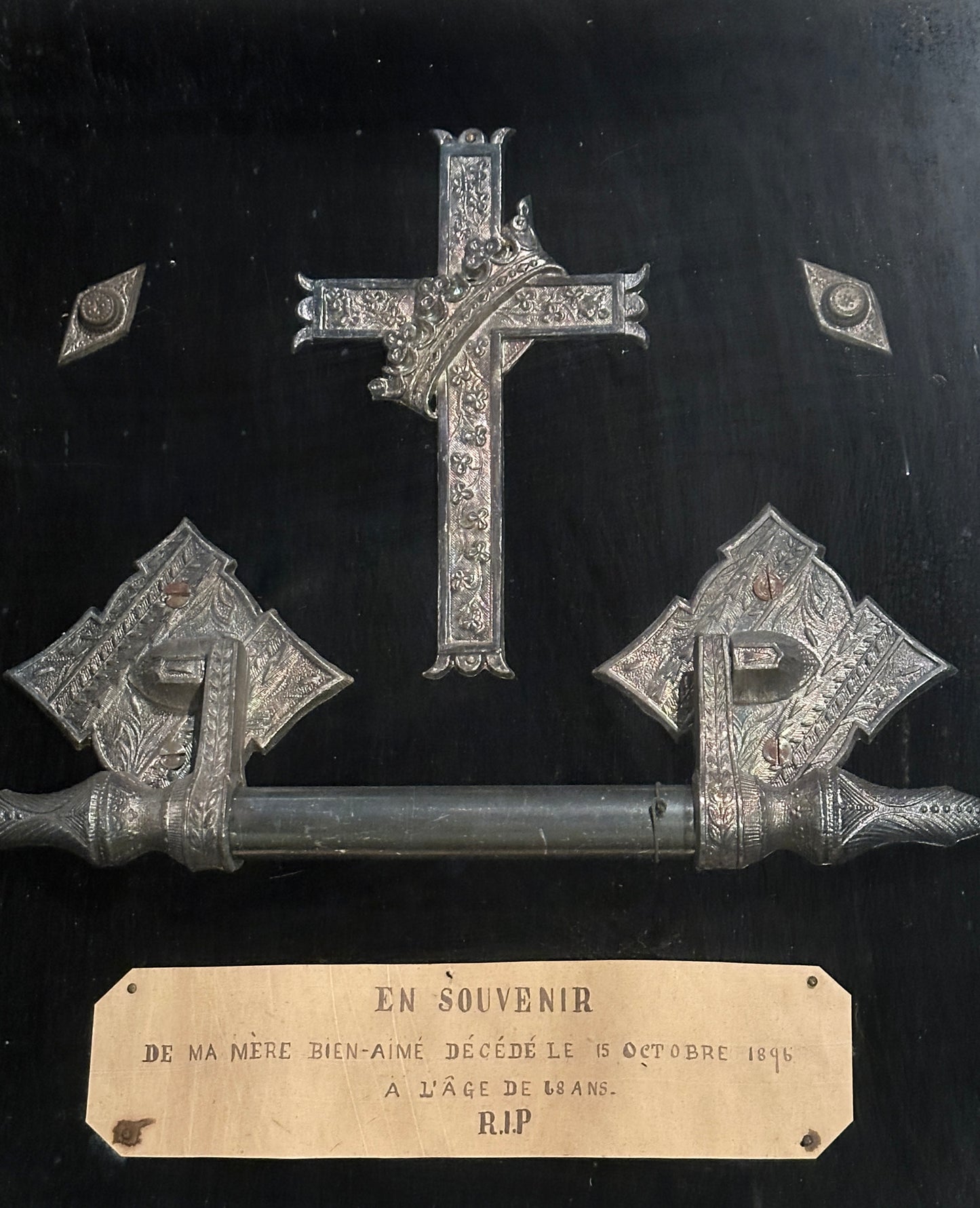 Victorian Momento Mori Funeral Shadow Box