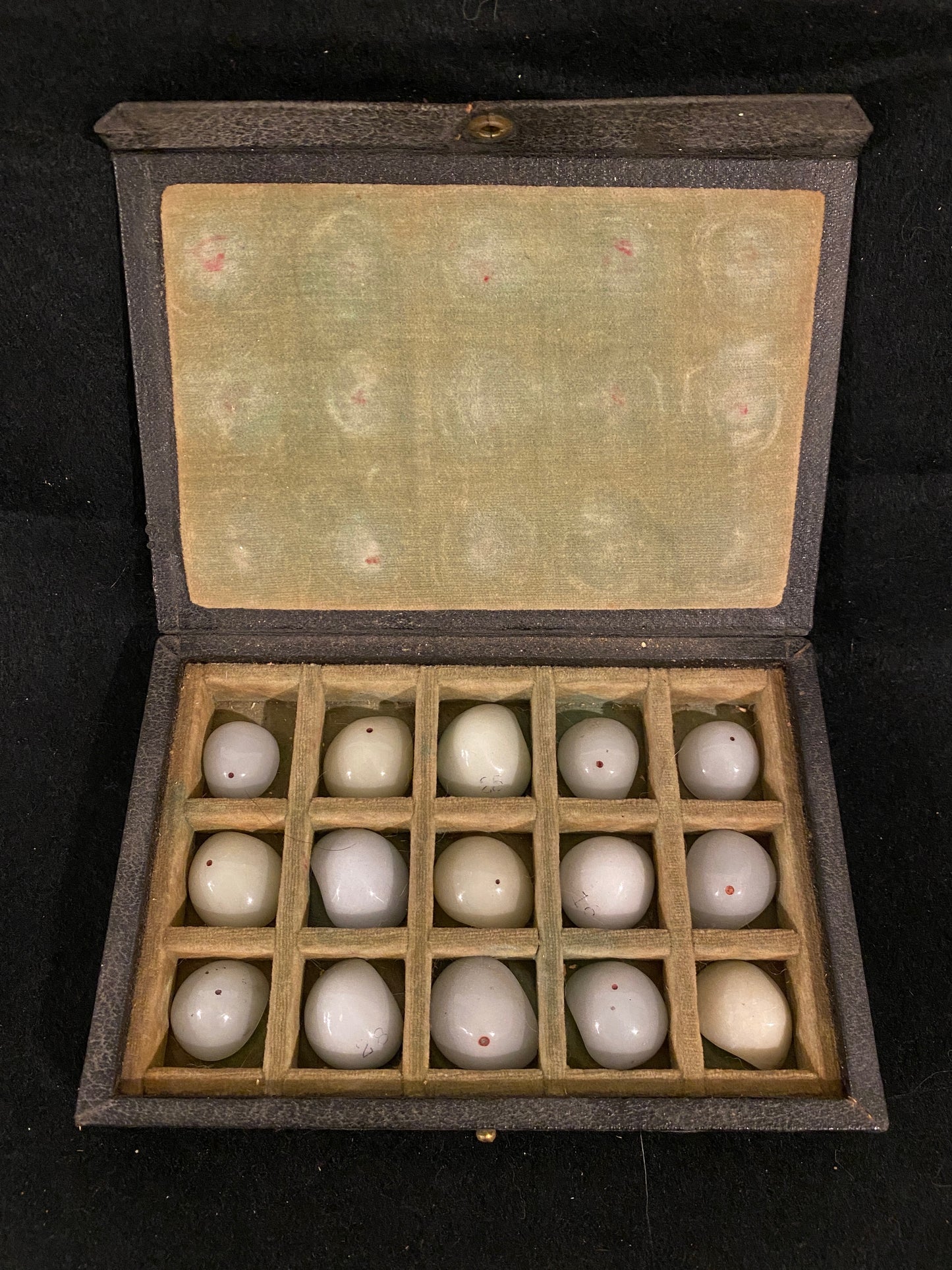 Medical Antique Glass Prosthetic Eyes : No Pupils