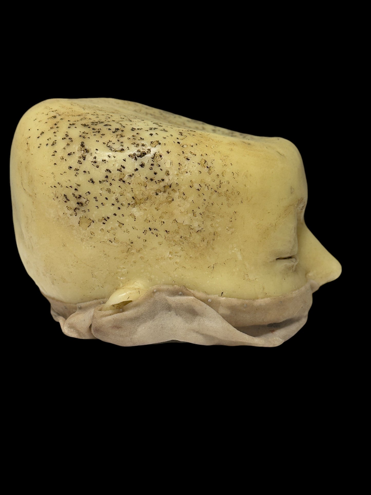 Antique 1890s Medical Wax Moulage Death Mask