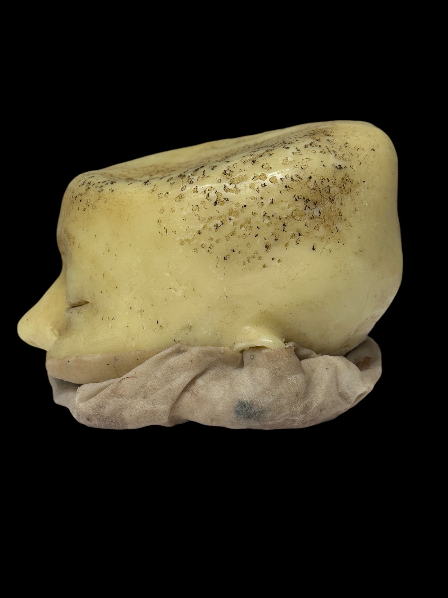 Antique 1890s Medical Wax Moulage Death Mask