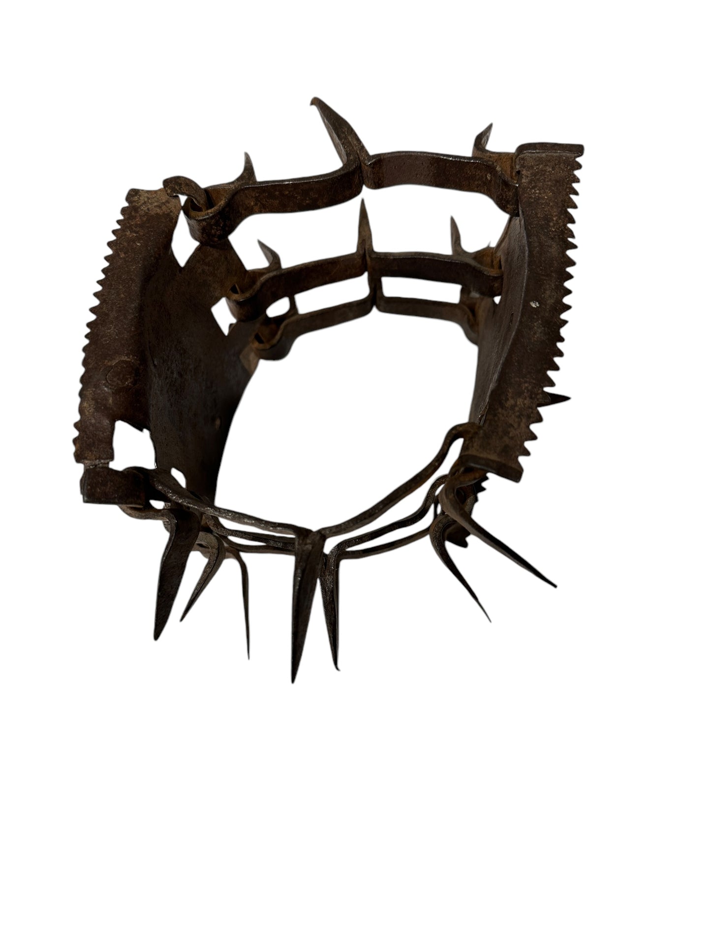 Authentic Cast Iron Wolf Dog Collar (Roccale / Carlanca)