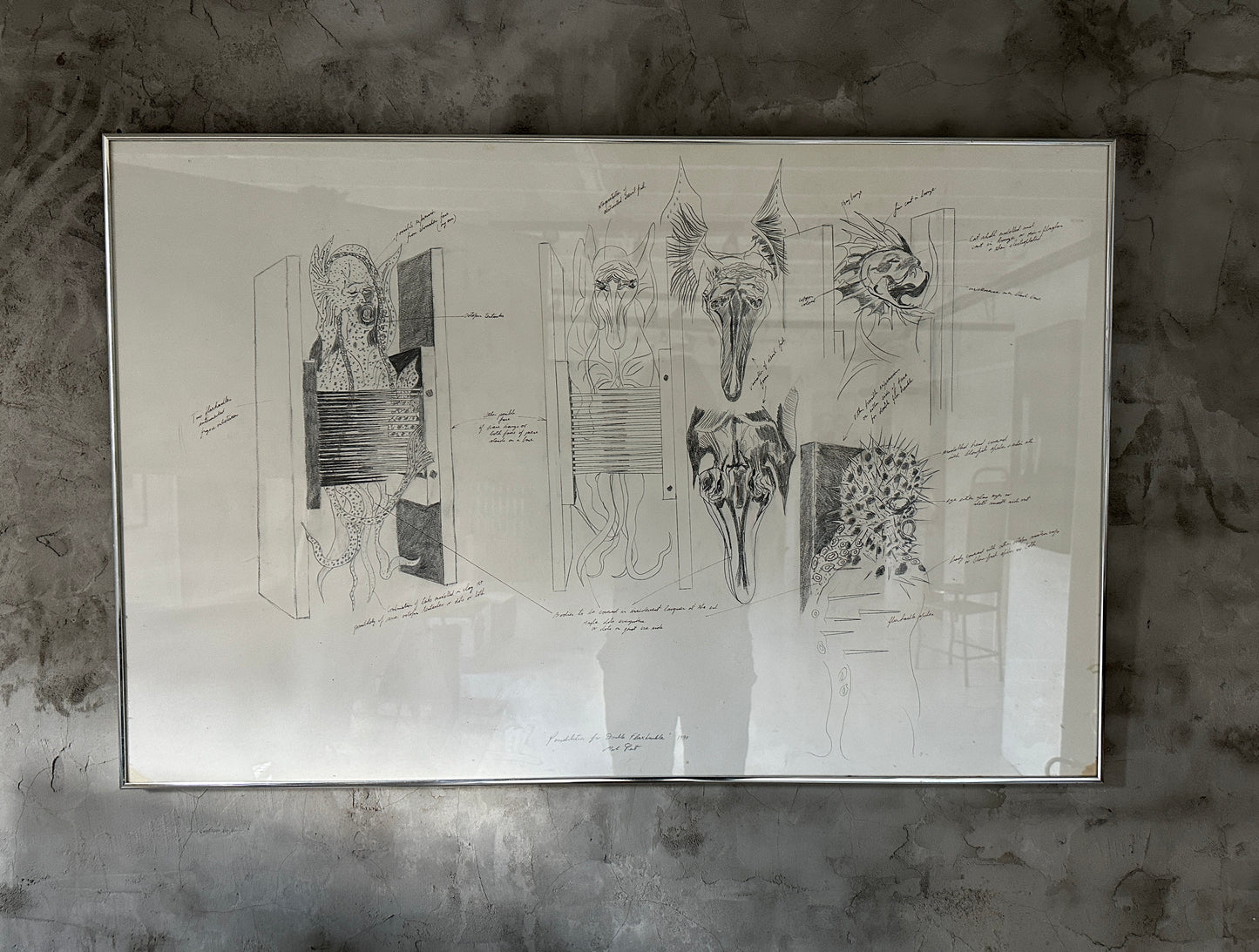 Mark Prent Drawing: Possibility for Double Flaxhandle 1990