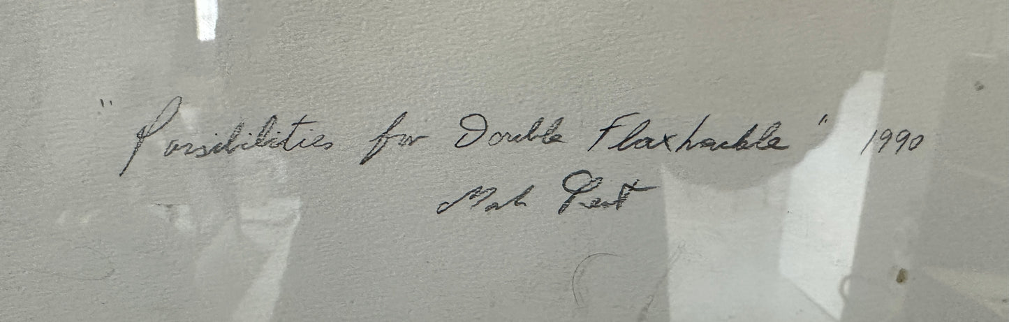 Mark Prent Drawing: Possibility for Double Flaxhandle 1990