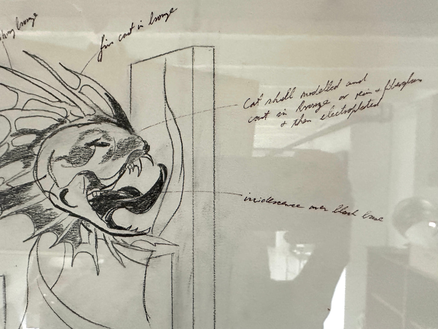 Mark Prent Drawing: Possibility for Double Flaxhandle 1990