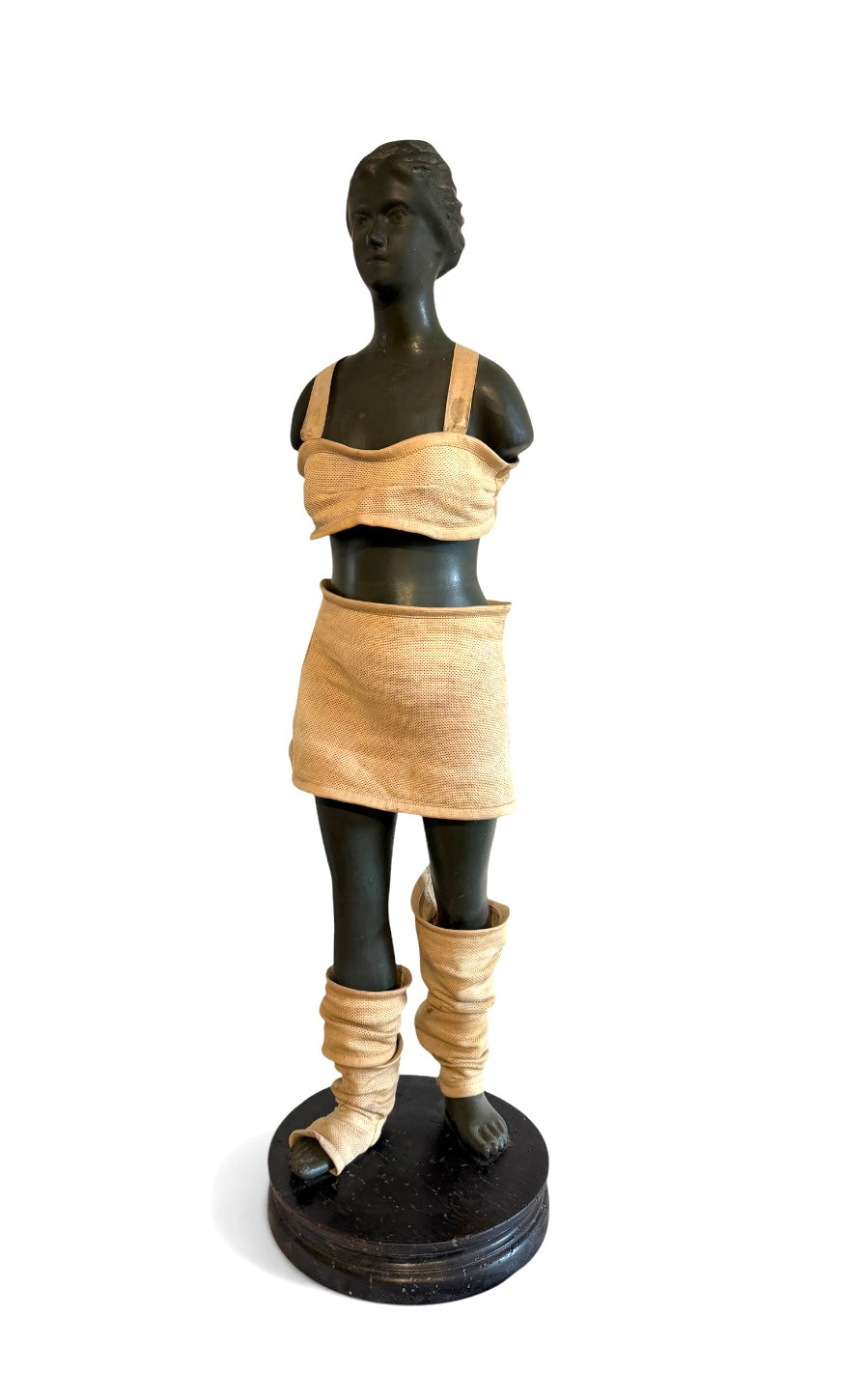 1920s Art Deco Papier-Mâché Figure for Orthopedic Containment Belts