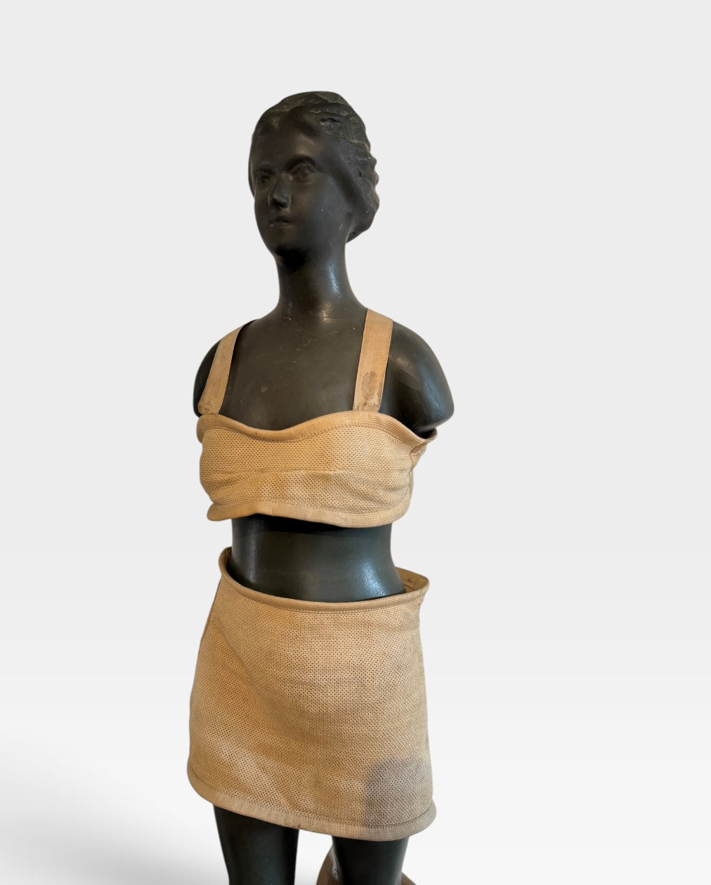 1920s Art Deco Papier-Mâché Figure for Orthopedic Containment Belts