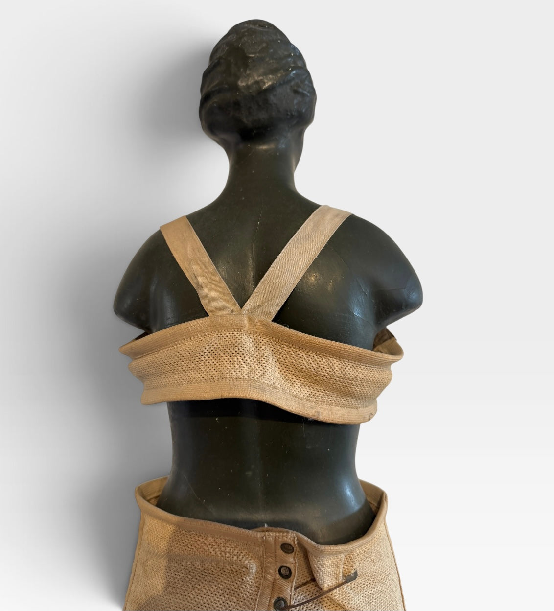 1920s Art Deco Papier-Mâché Figure for Orthopedic Containment Belts