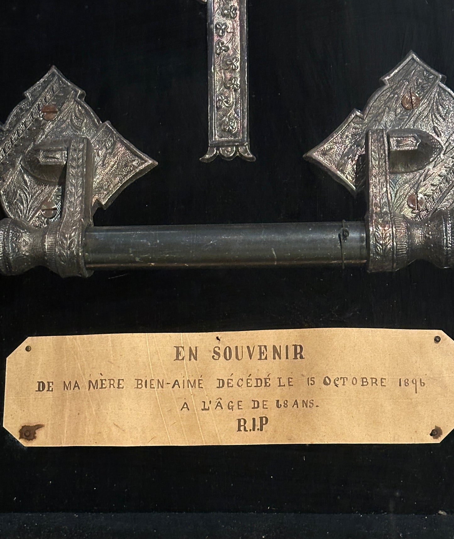 Victorian Momento Mori Funeral Shadow Box