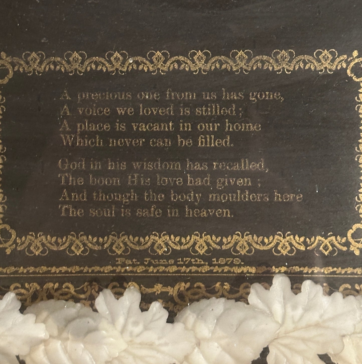Victorian Momento Mori Shadow Box