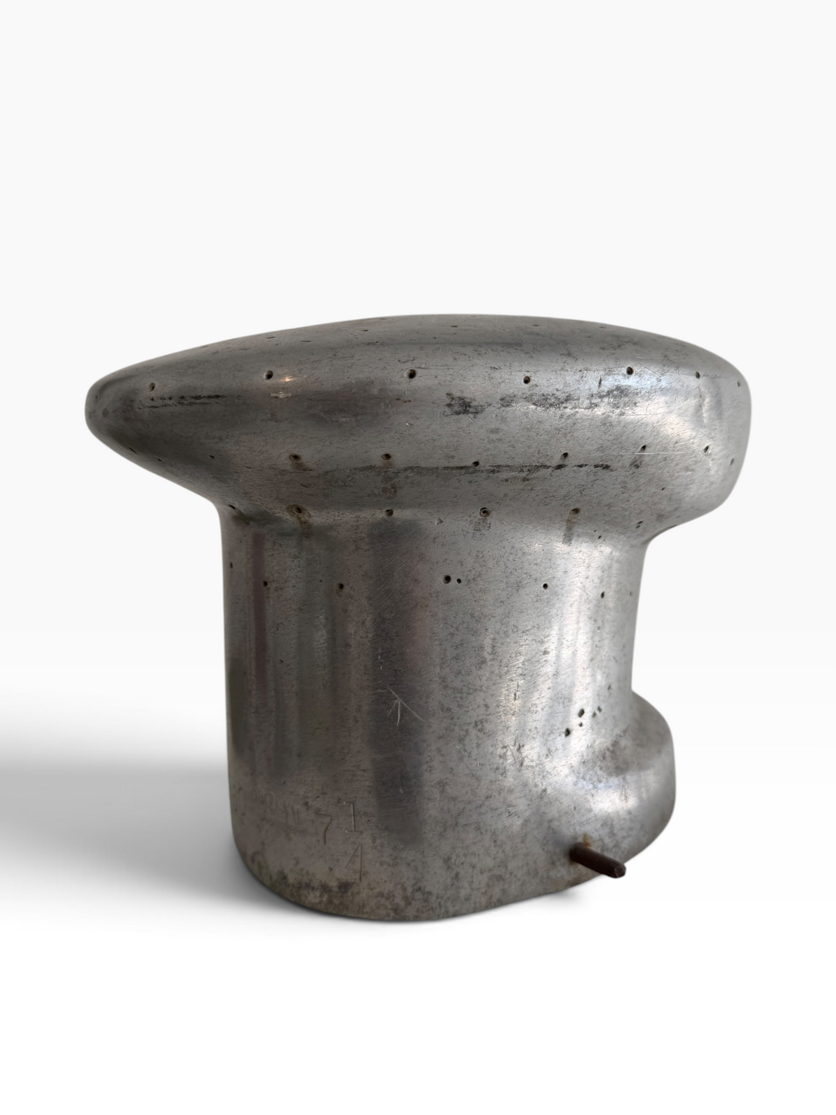 Vintage Millinery Aluminum Hat Block