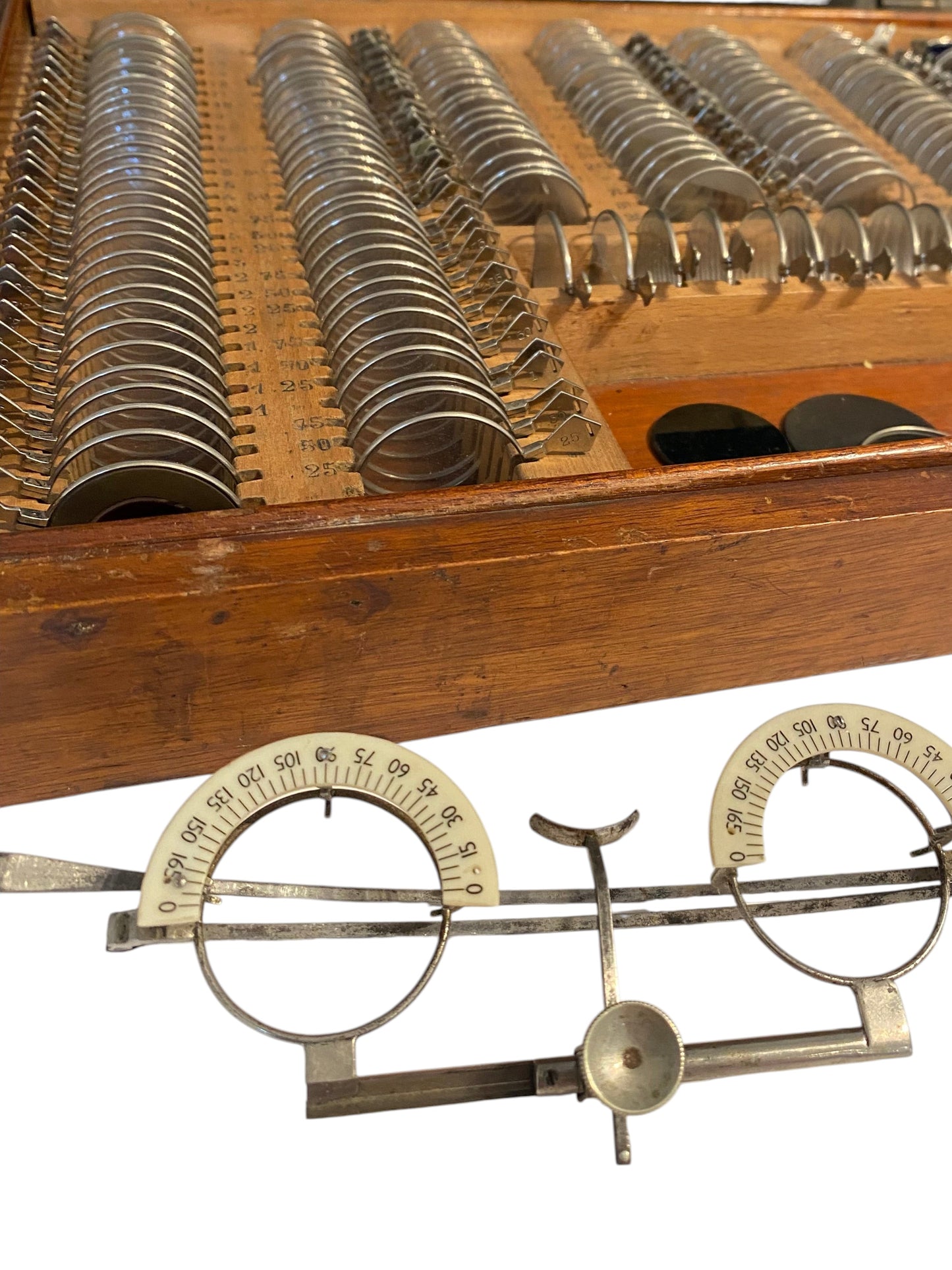 Antique Optical Optometrists Test Lens Set