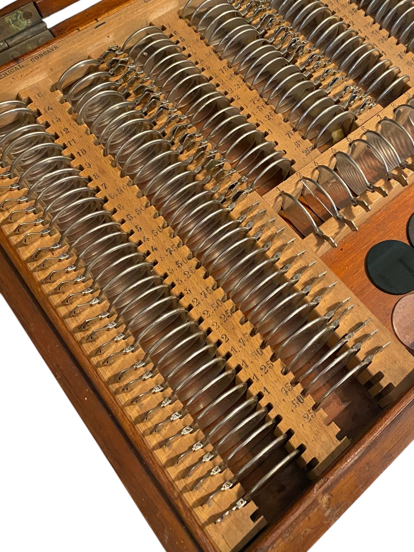 Antique Optical Optometrists Test Lens Set
