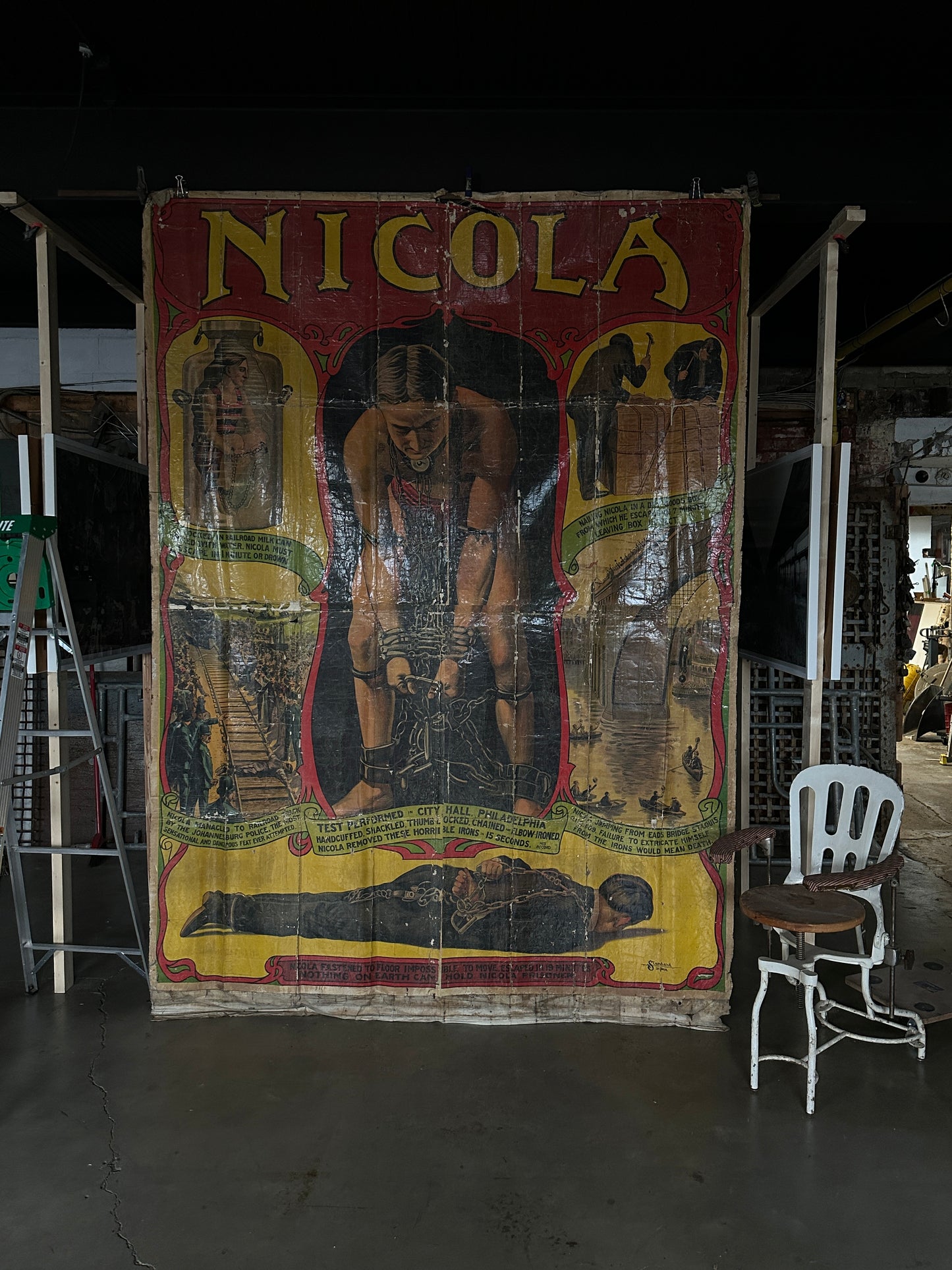 Nicola Magician / Escape Artist Linen Display Poster