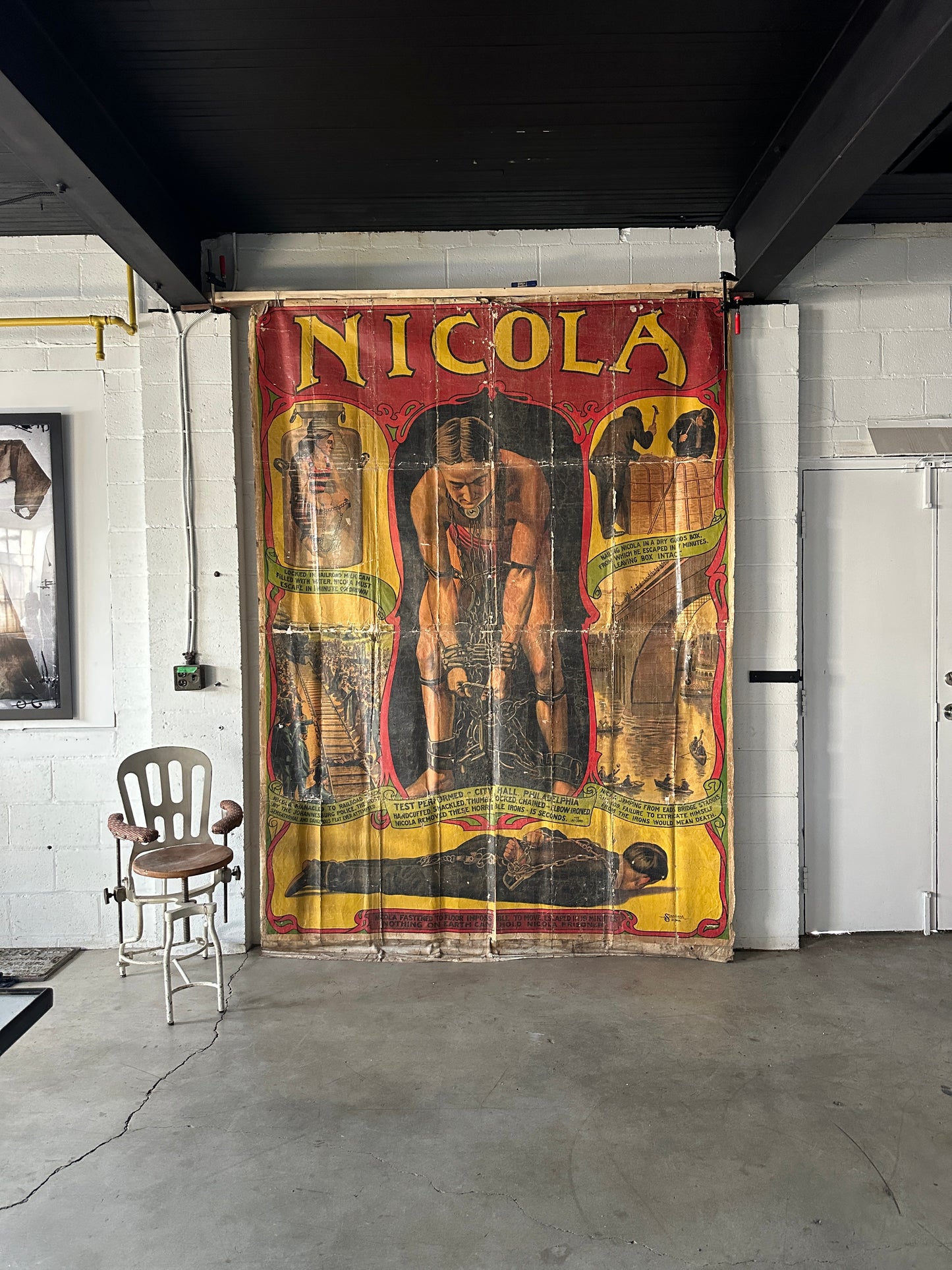 Nicola Magician / Escape Artist Linen Display Poster