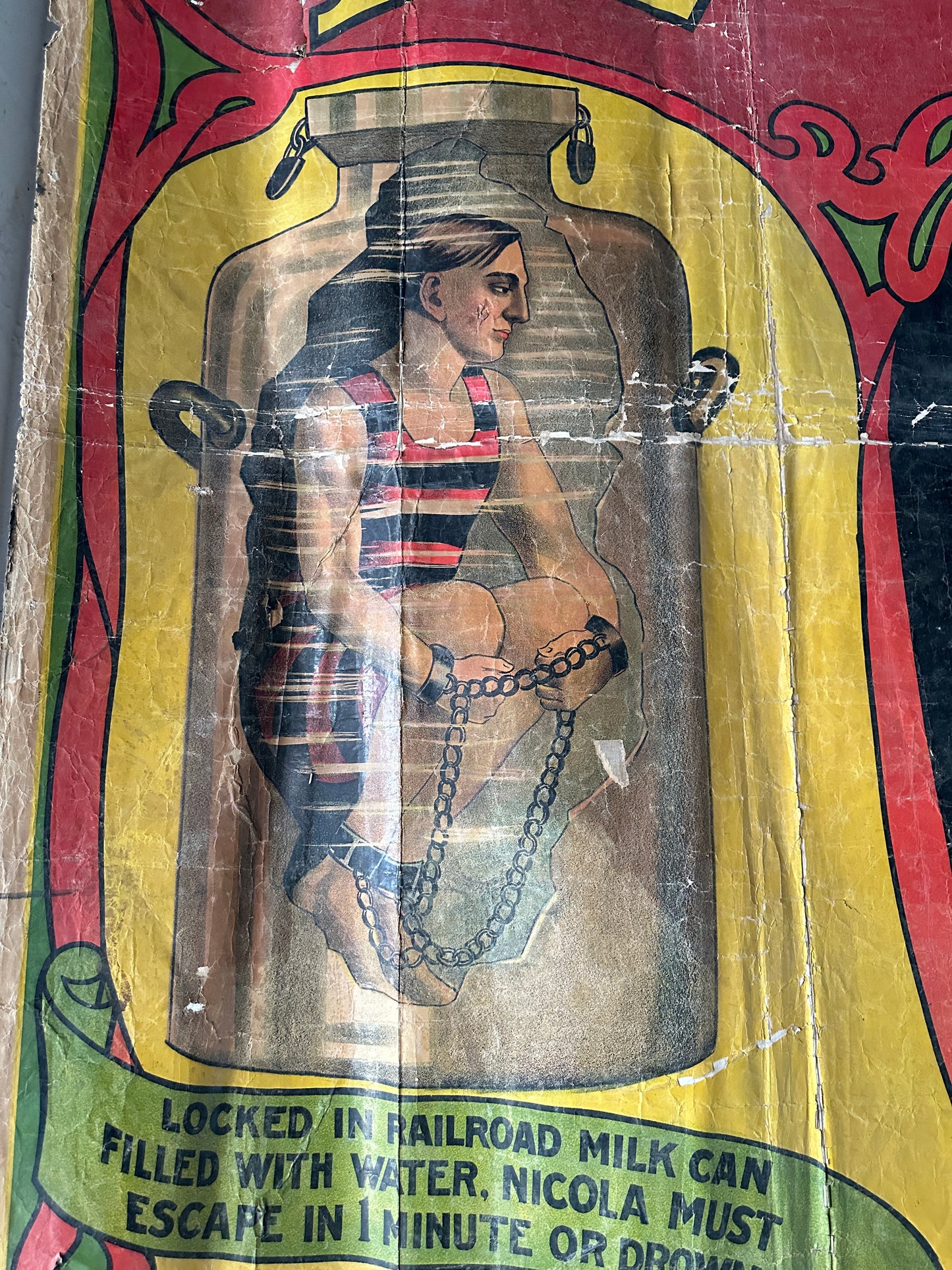Nicola Magician / Escape Artist Linen Display Poster