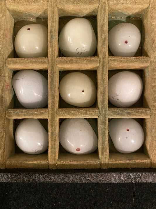 Medical Antique Glass Prosthetic Eyes : No Pupils