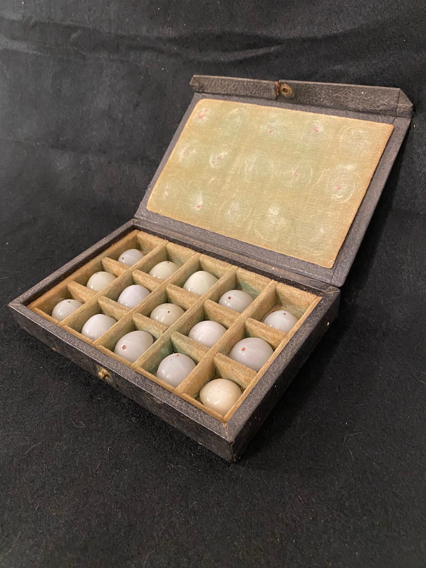 Medical Antique Glass Prosthetic Eyes : No Pupils