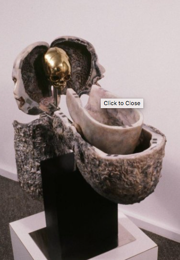 Mark Prent Drawing: Study for Exploding Head 1989