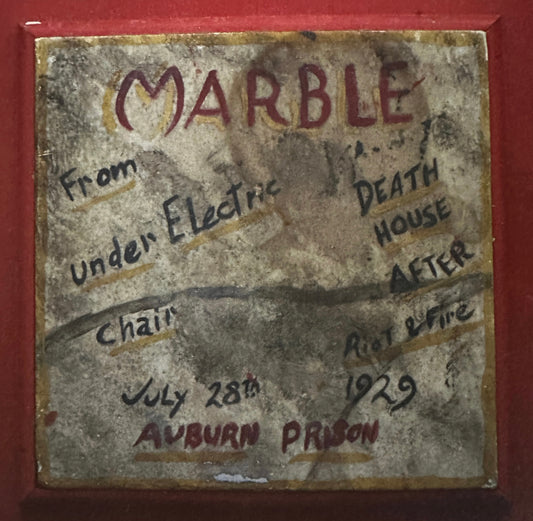 Prison Electric Chair Marble Slab (Auburn Prison)