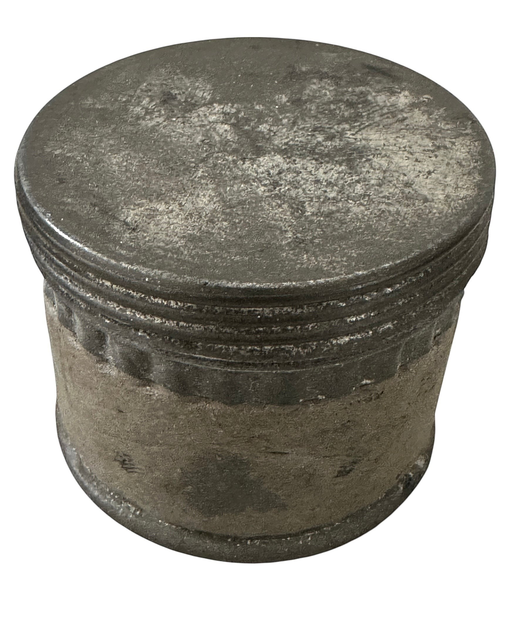 ARTERY LAB vintage 1940s forensic police fingerprint kit, metal container with lid, shows wear consistent with age.